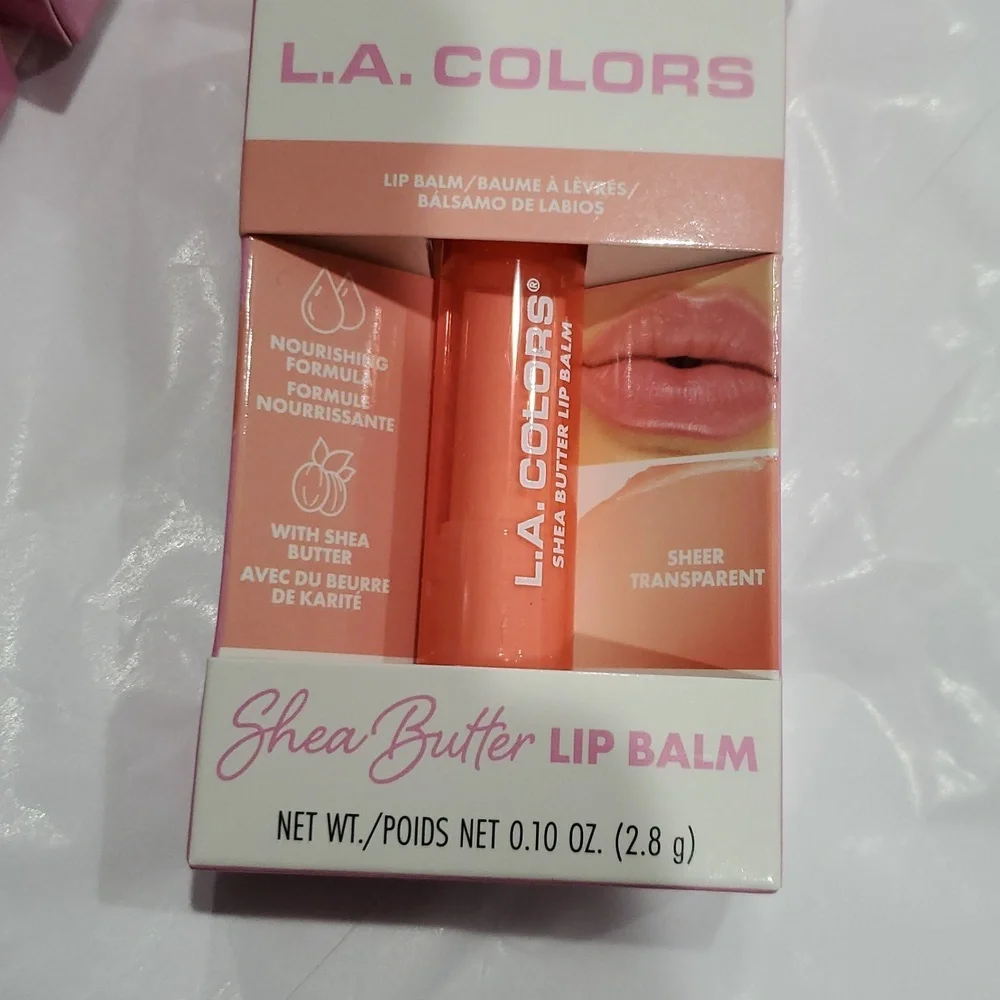 2pack shea butter enriched sheer transparent lip balms new‎